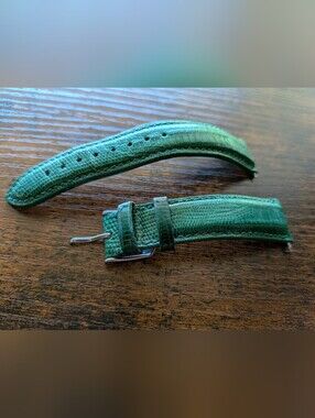Michele Green Lizard Watch Band